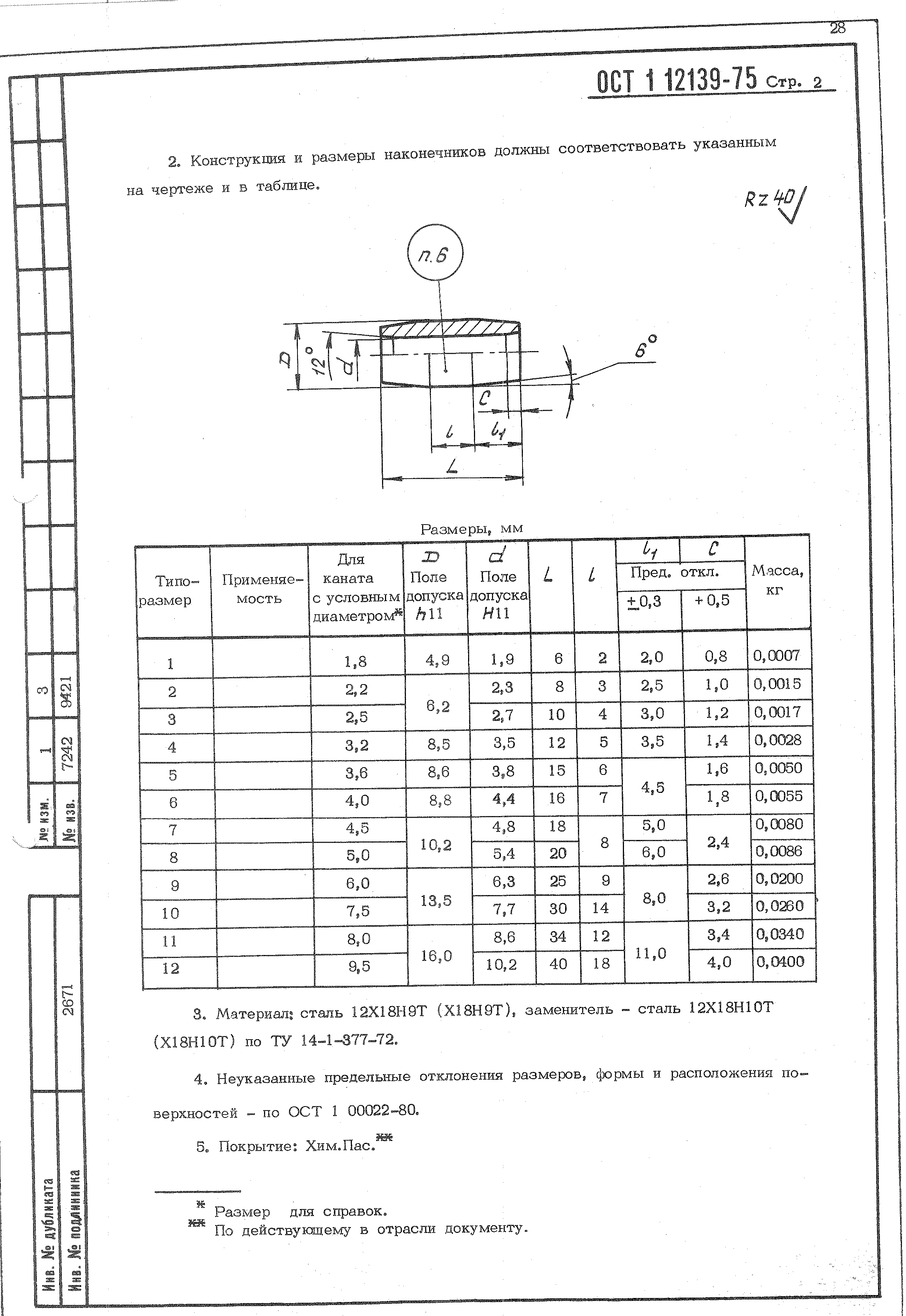 ОСТ 1 12139-75