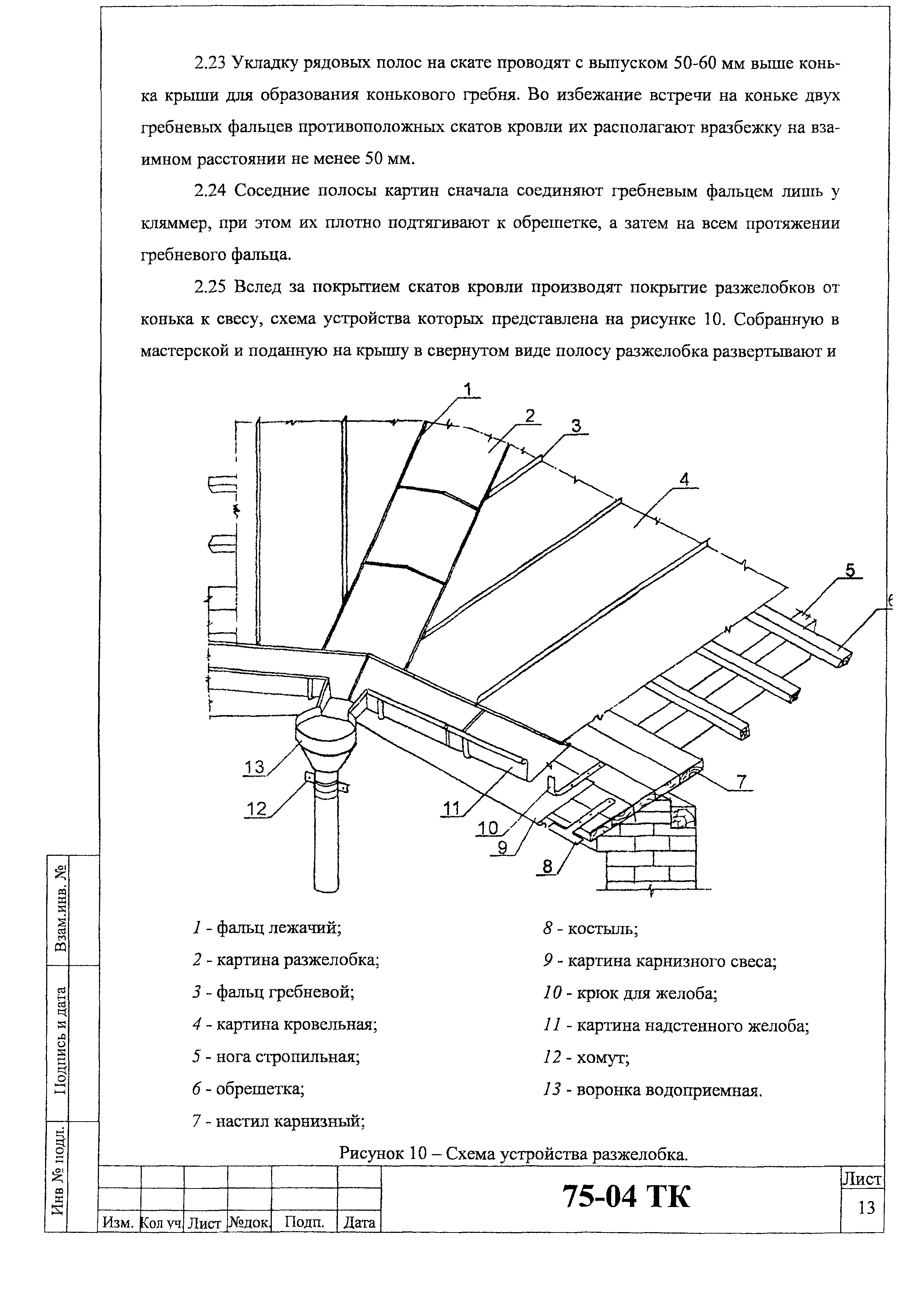 Технологическая карта 75-04 ТК