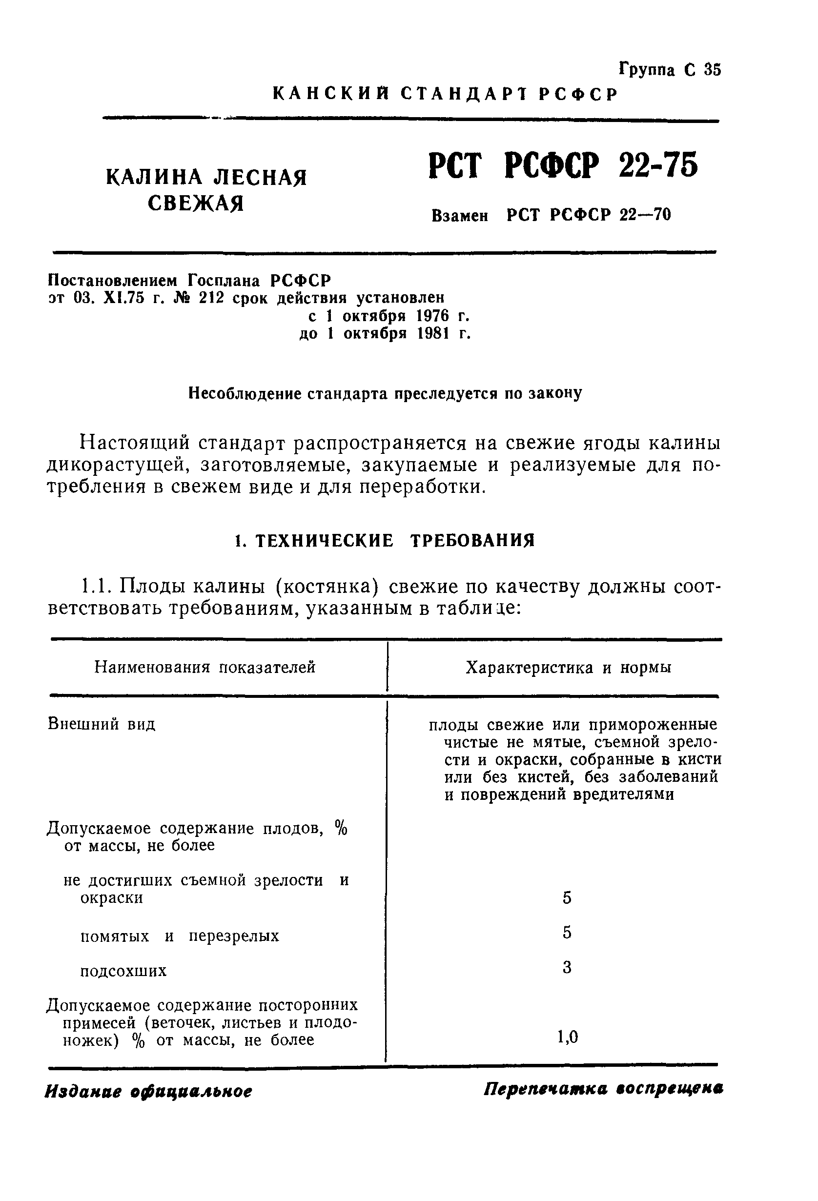 РСТ РСФСР 22-75