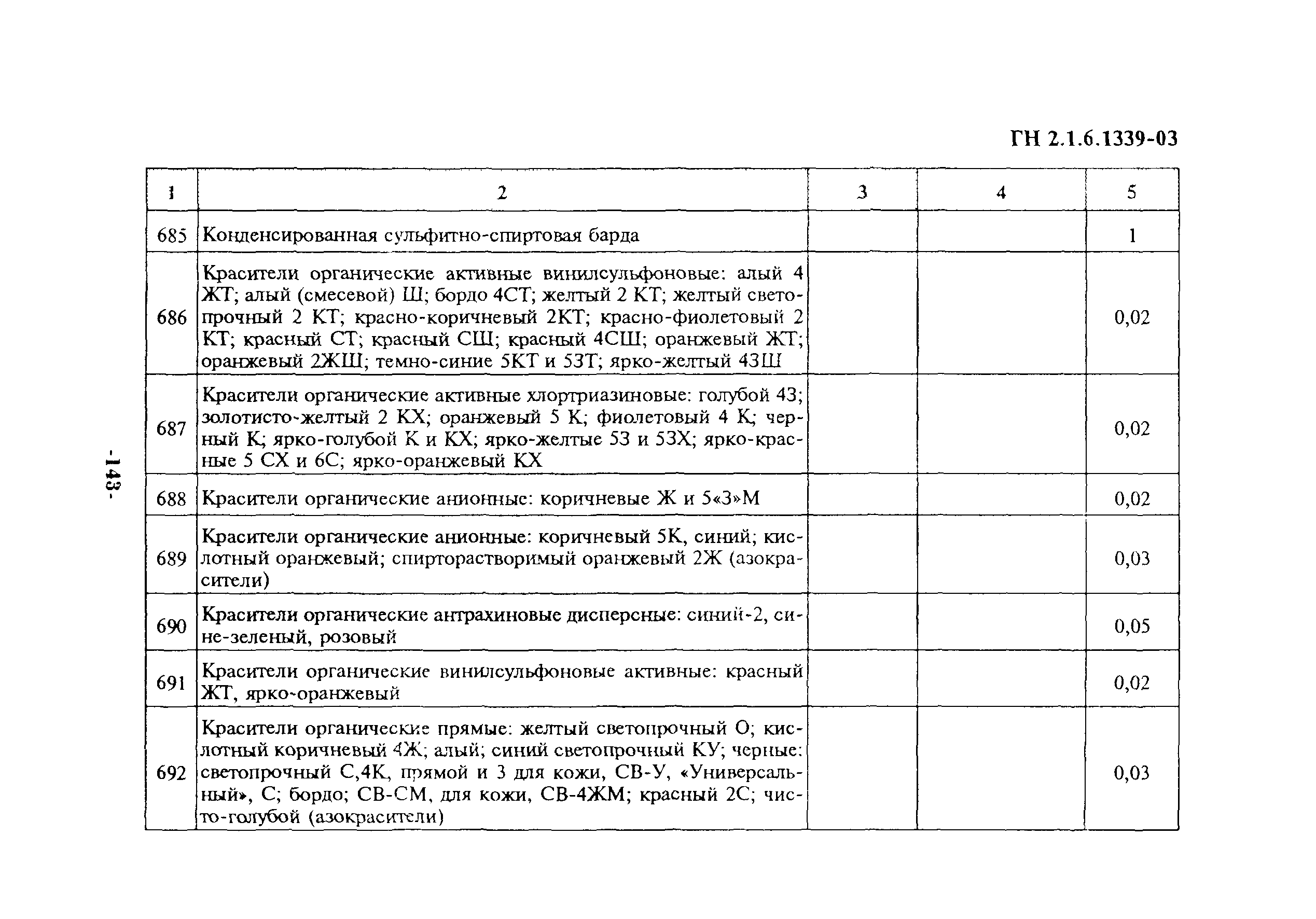 ГН 2.1.6.1339-03