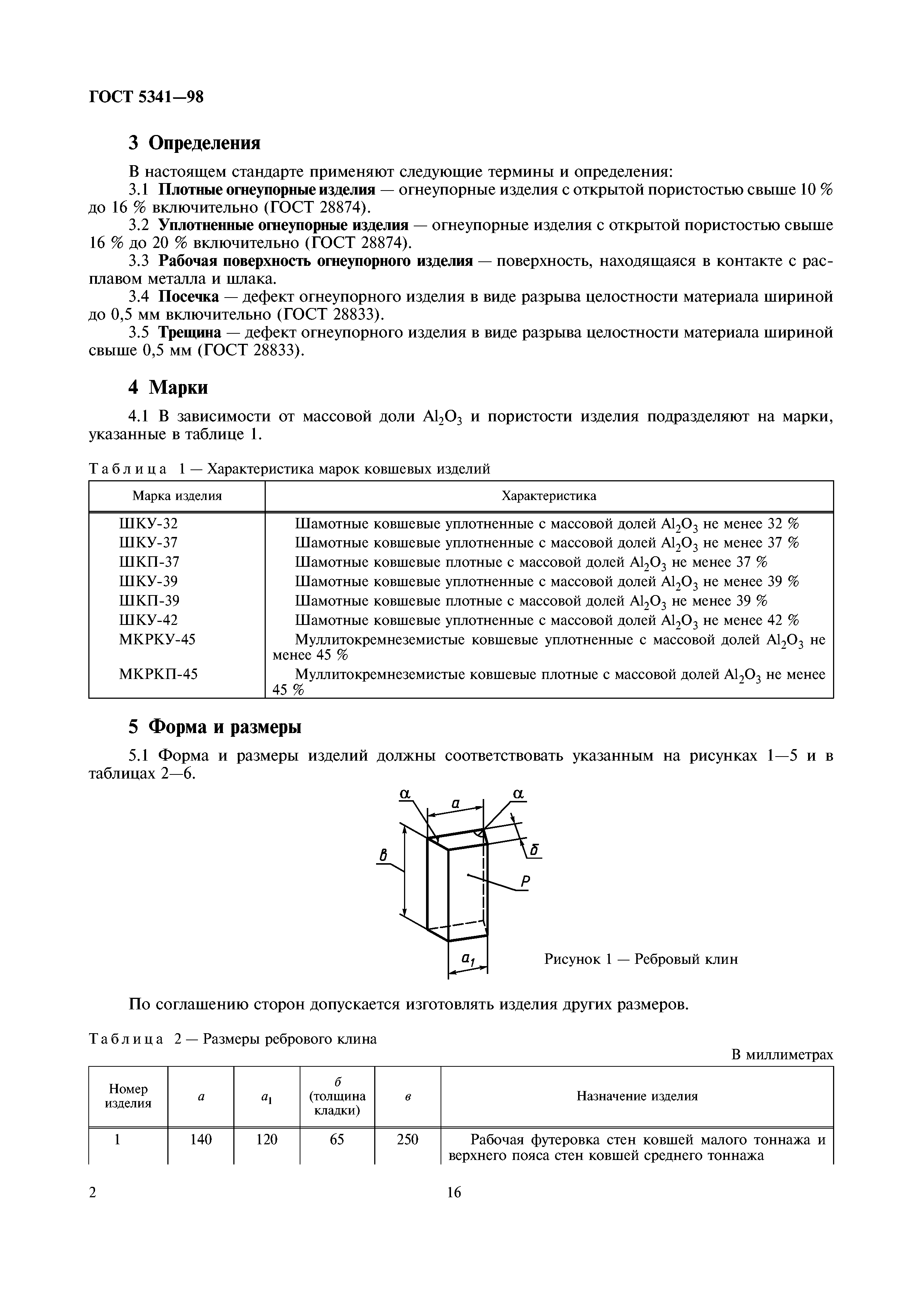 ГОСТ 5341-98