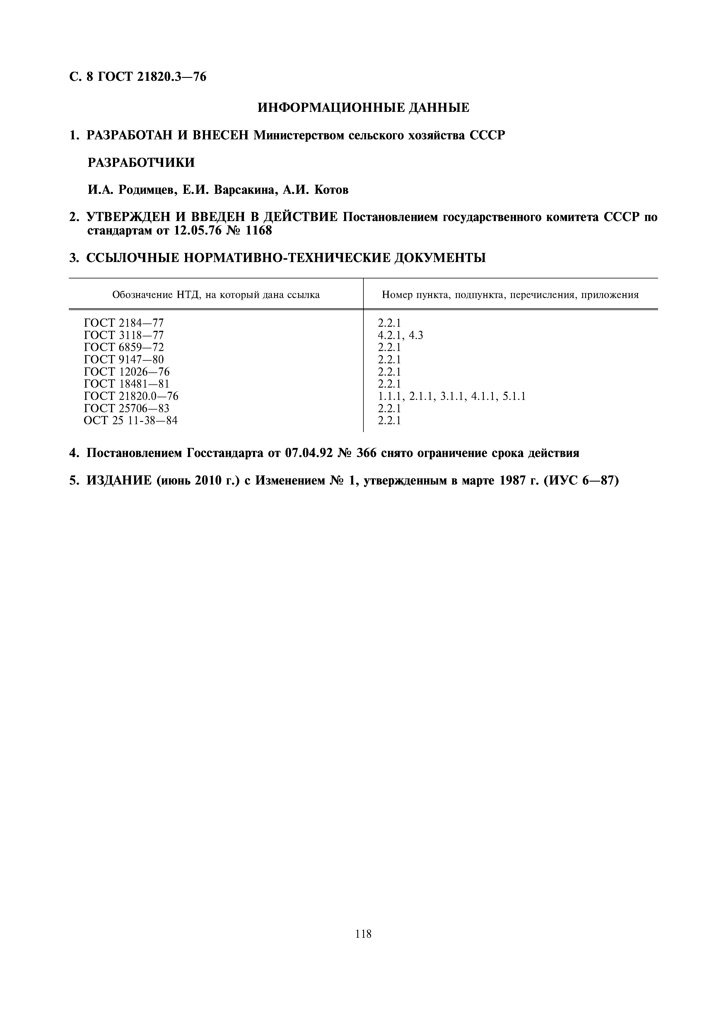 ГОСТ 21820.3-76