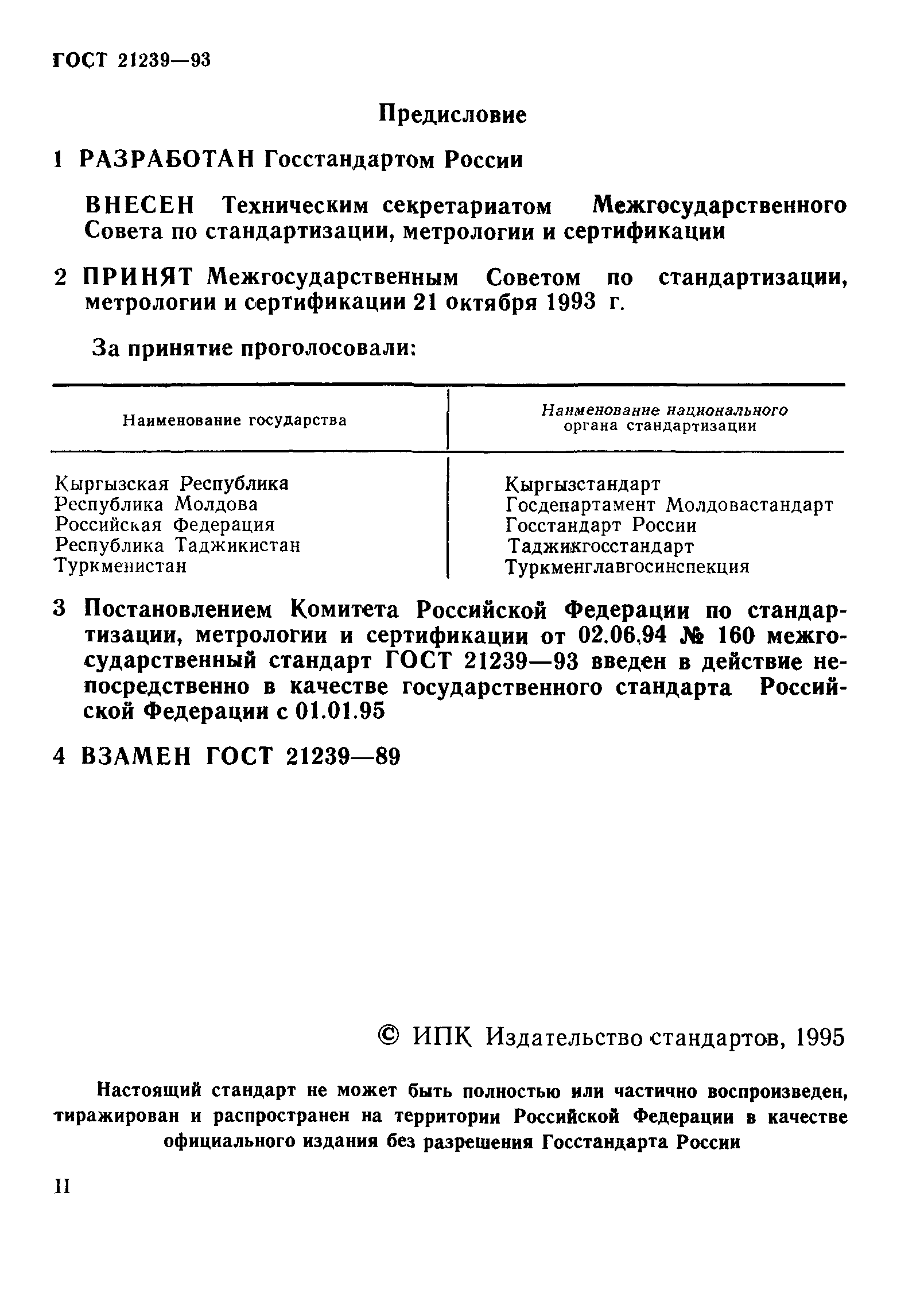 ГОСТ 21239-93