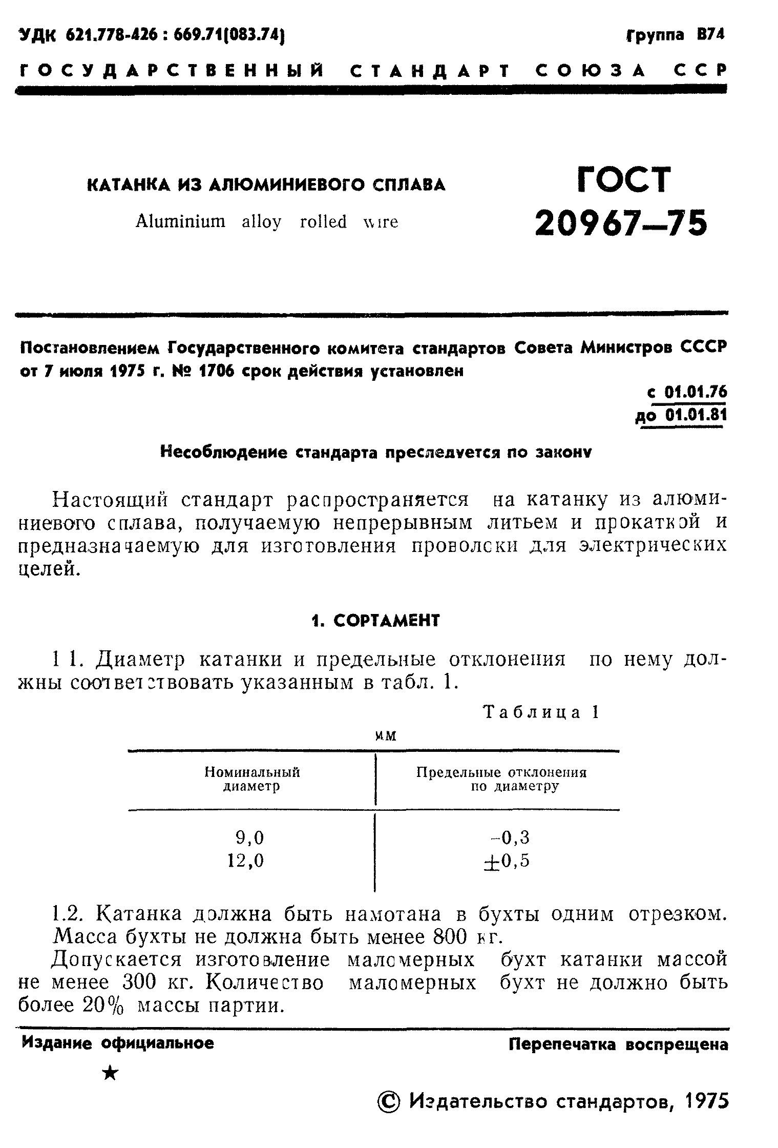 ГОСТ 20967-75