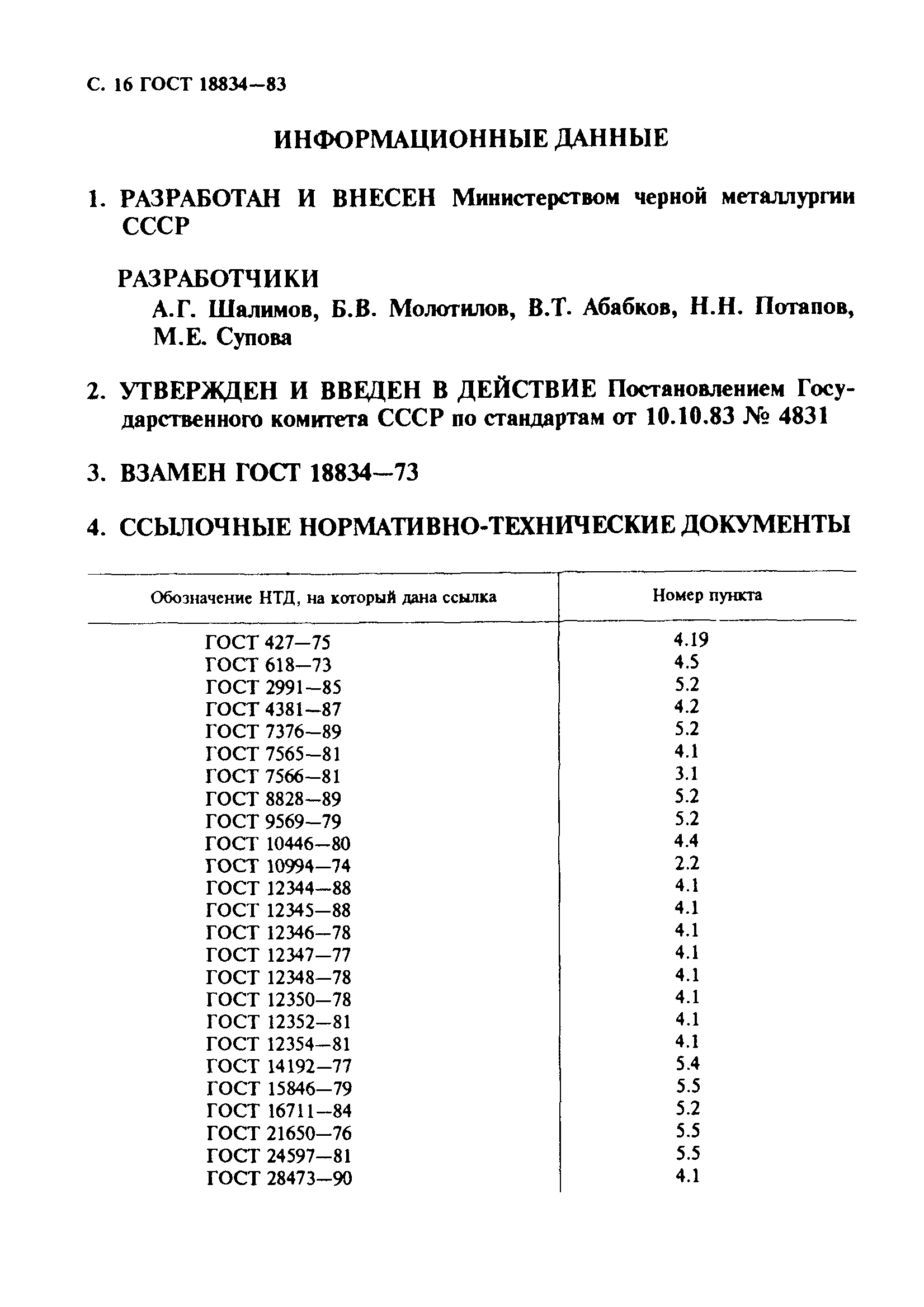 ГОСТ 18834-83