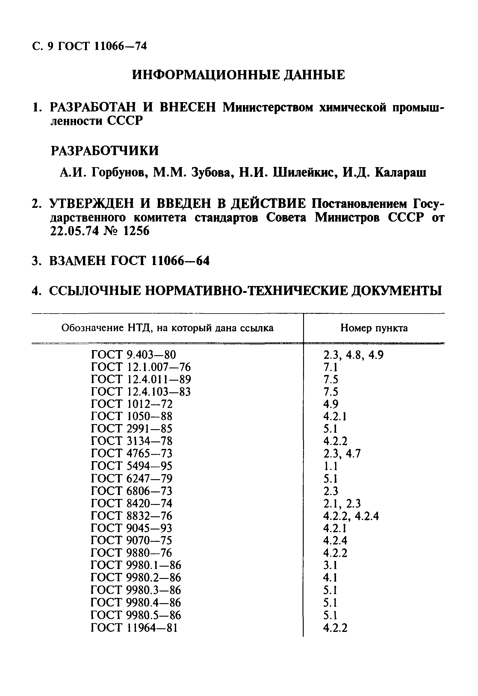 ГОСТ 11066-74