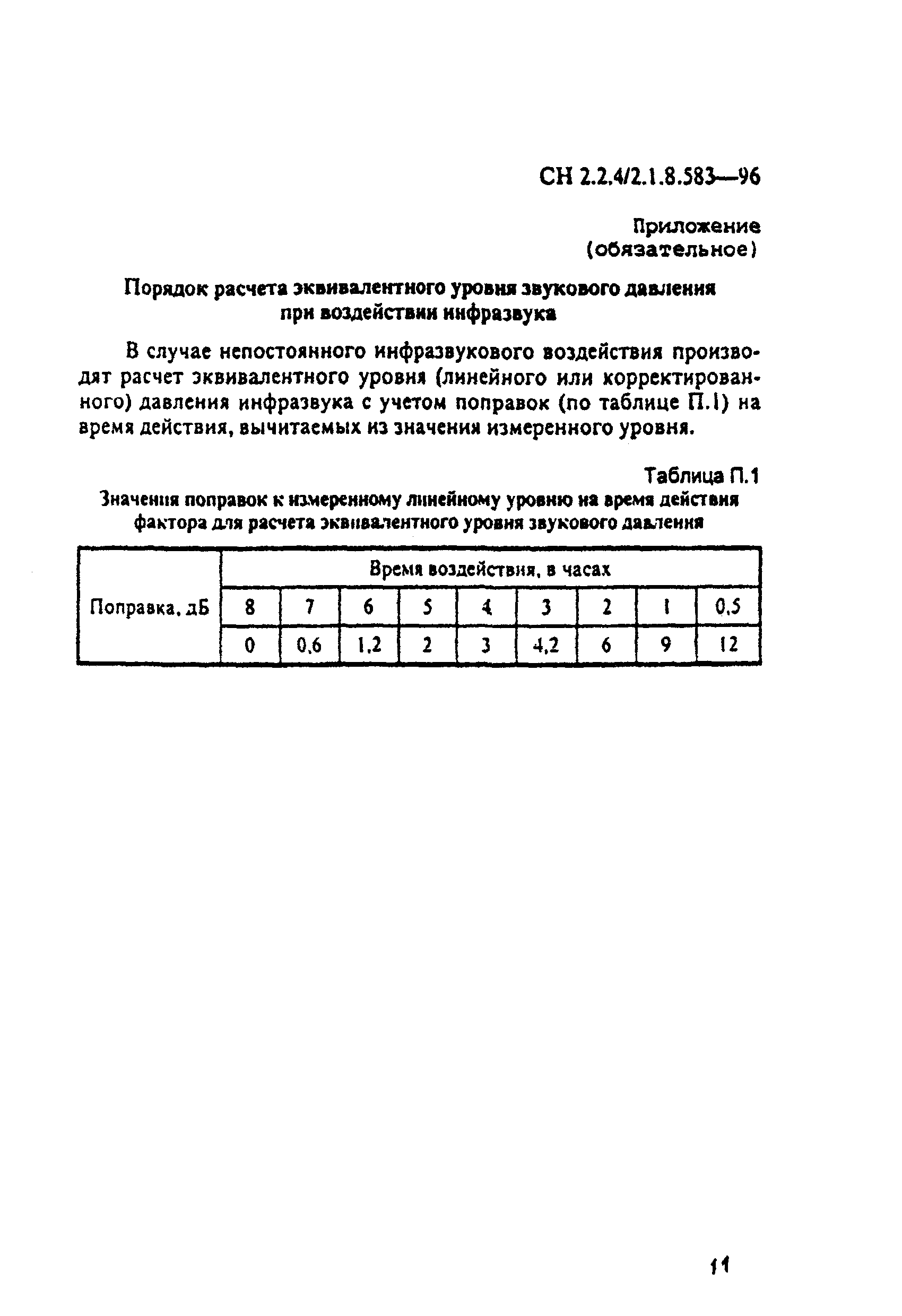 СН 2.2.4/2.1.8.583-96