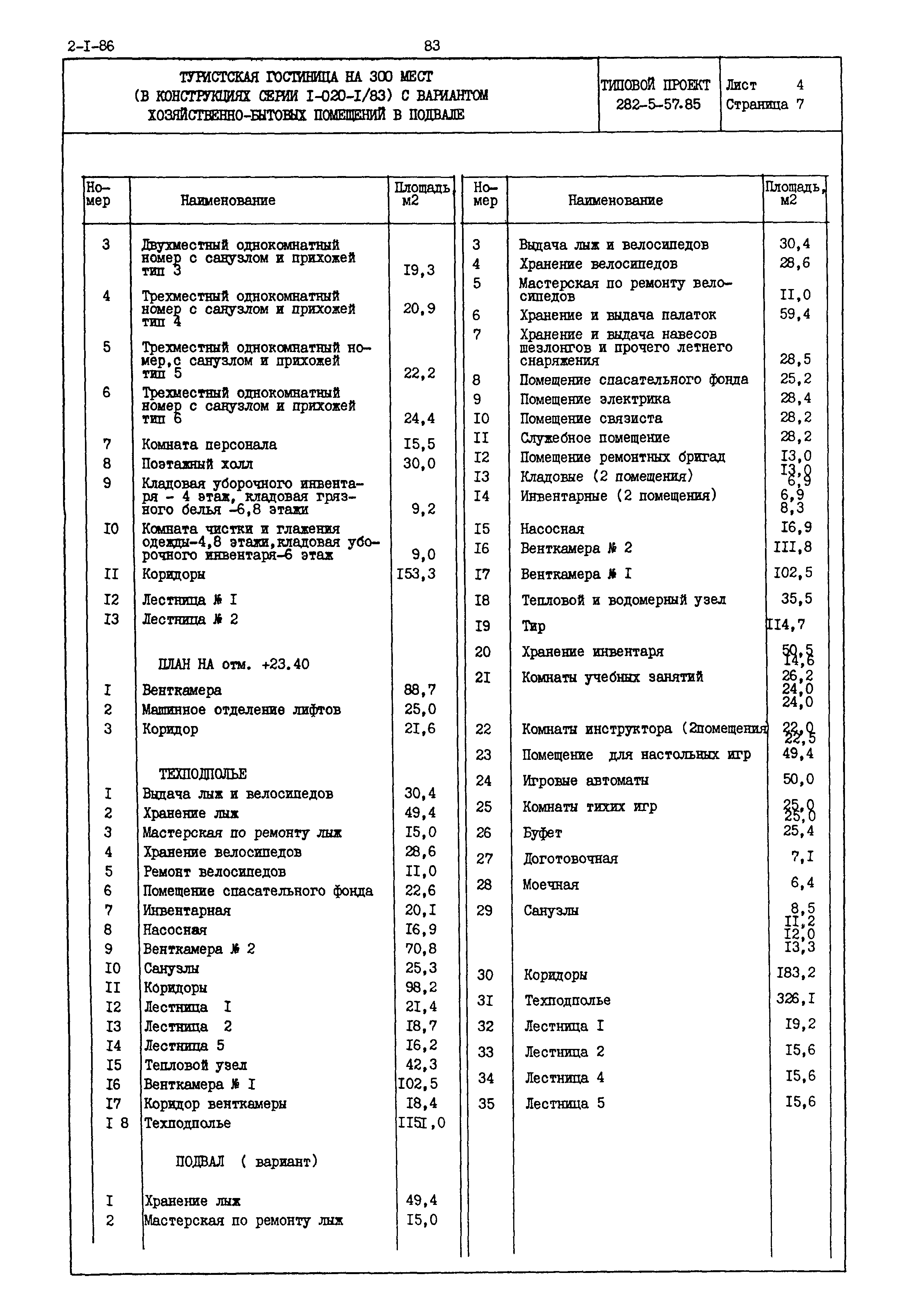 Типовой проект 282-5-57.85