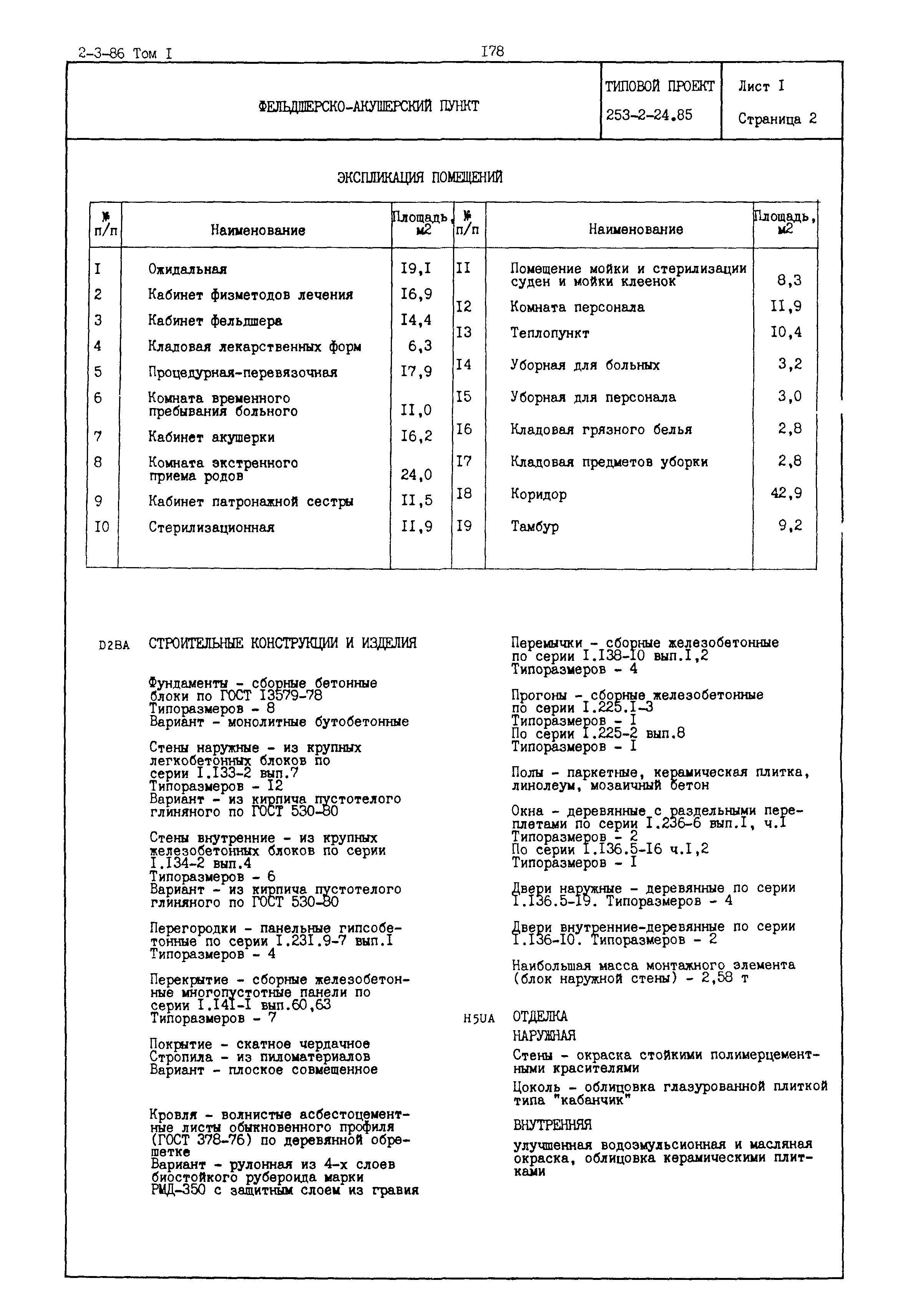 Типовой проект 253-2-24.85