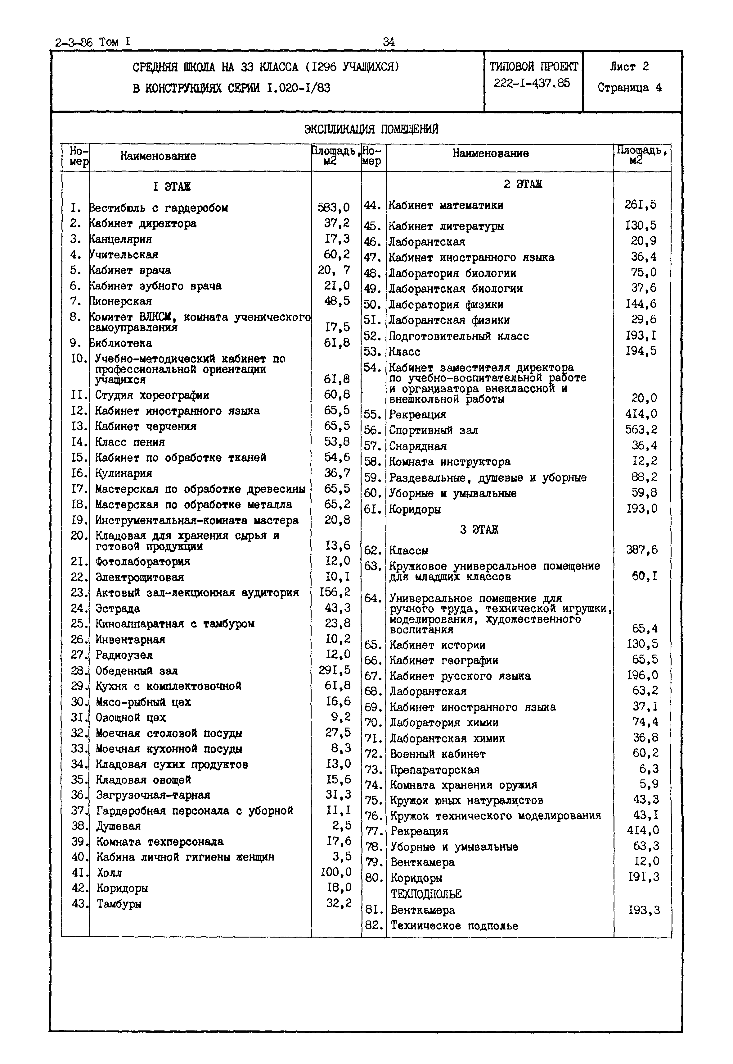 Типовой проект 222-1-437.85