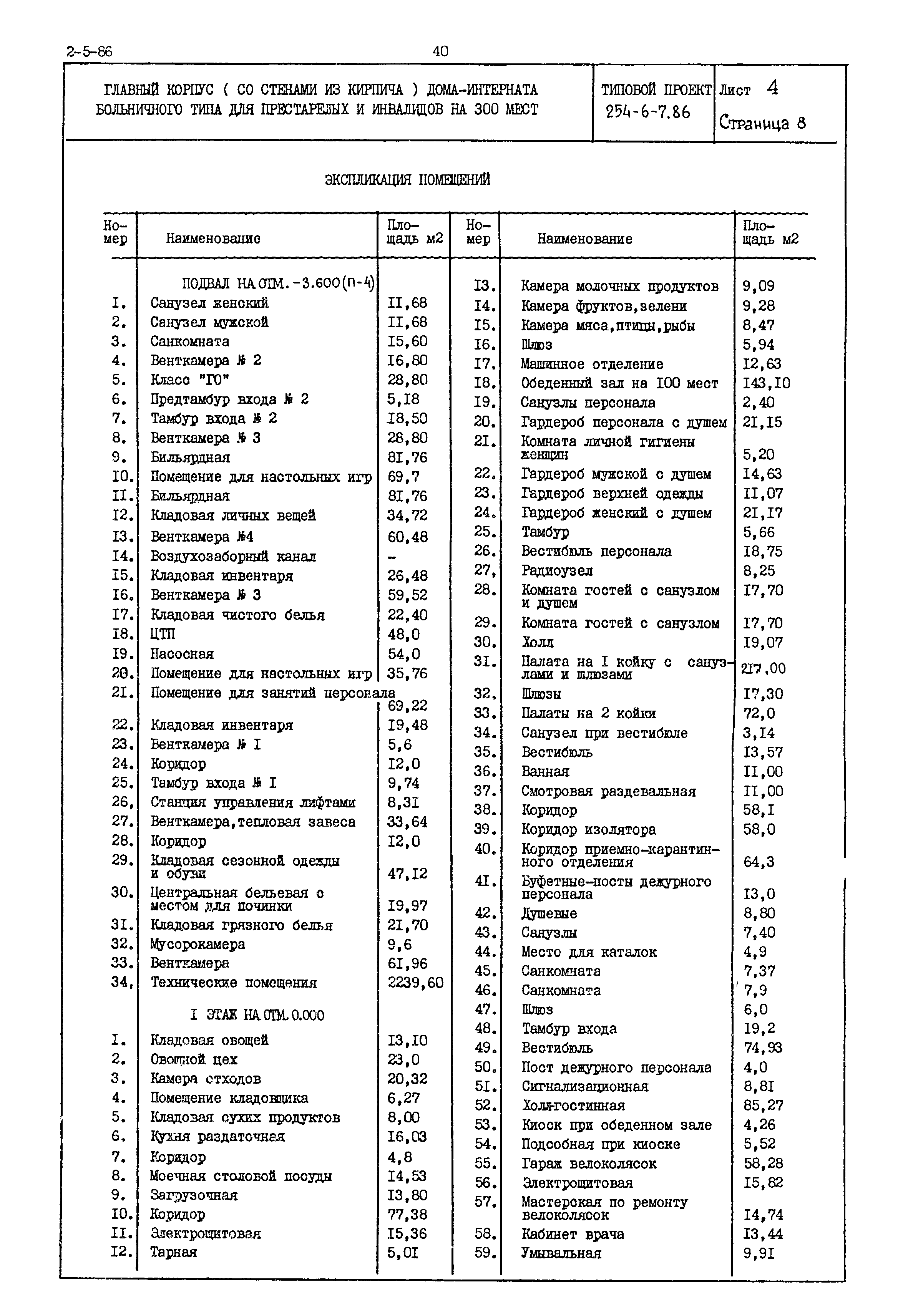 Типовой проект 254-6-7.86