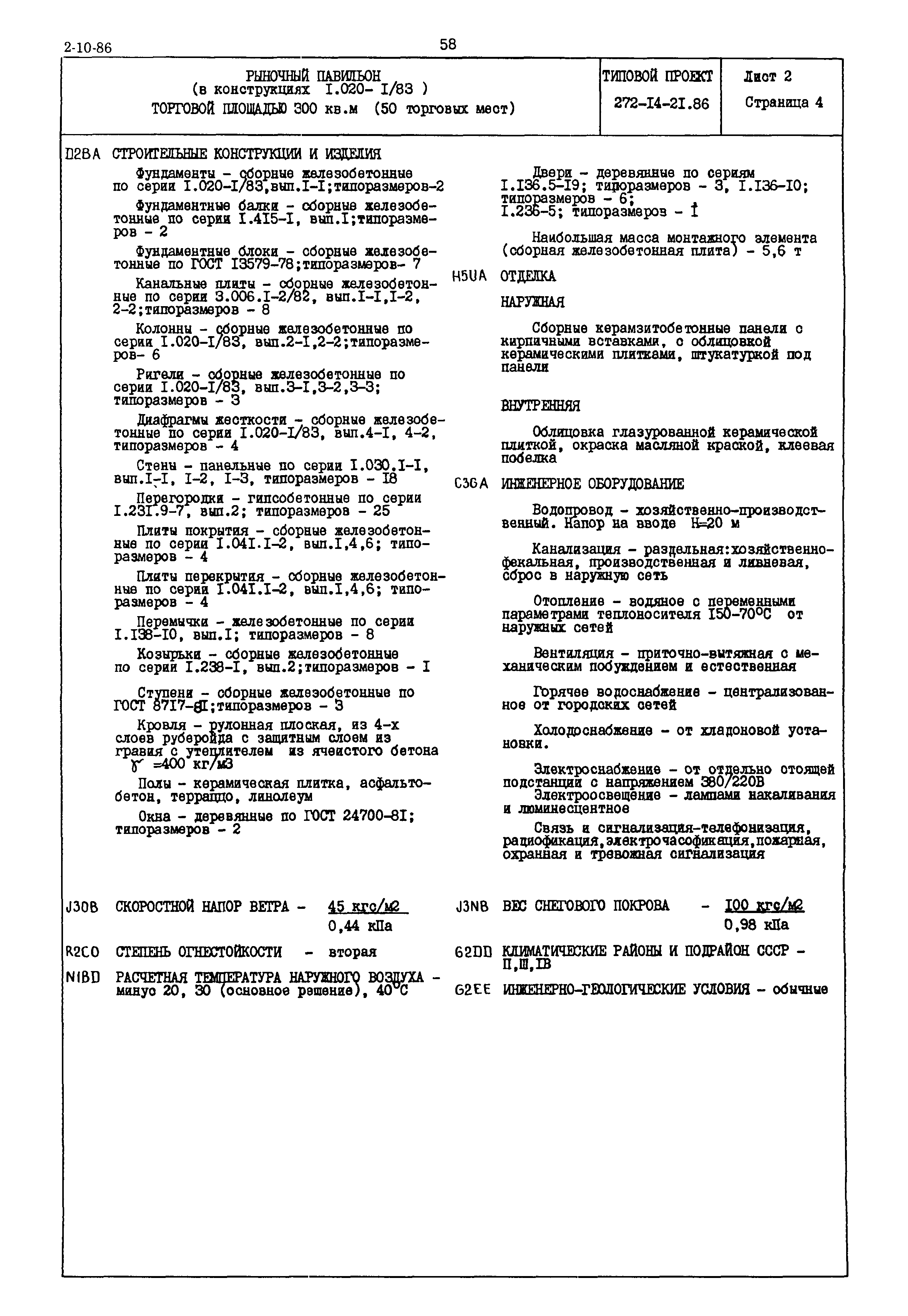 Типовой проект 272-14-21.86