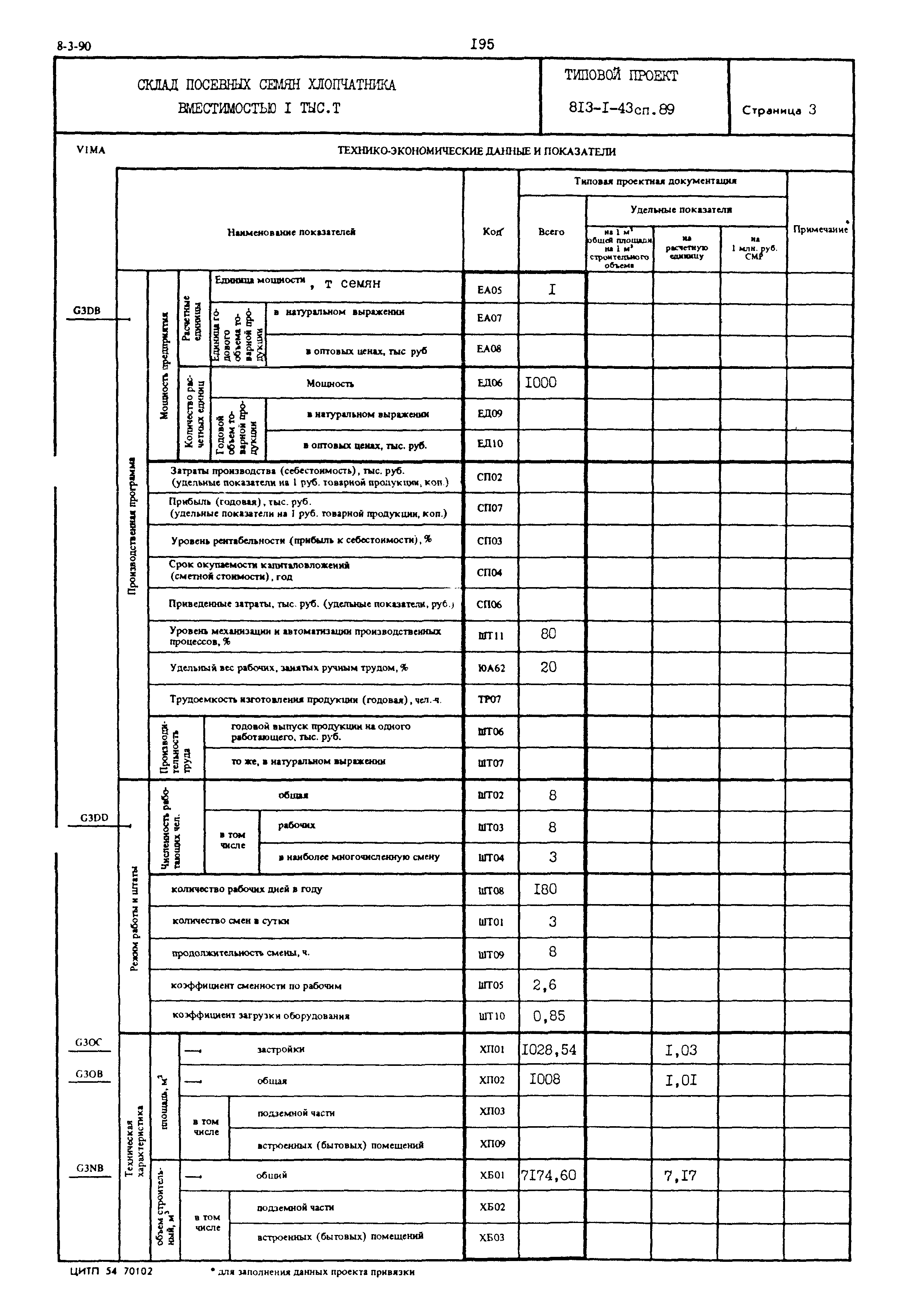 Типовой проект 813-1-43сп.89