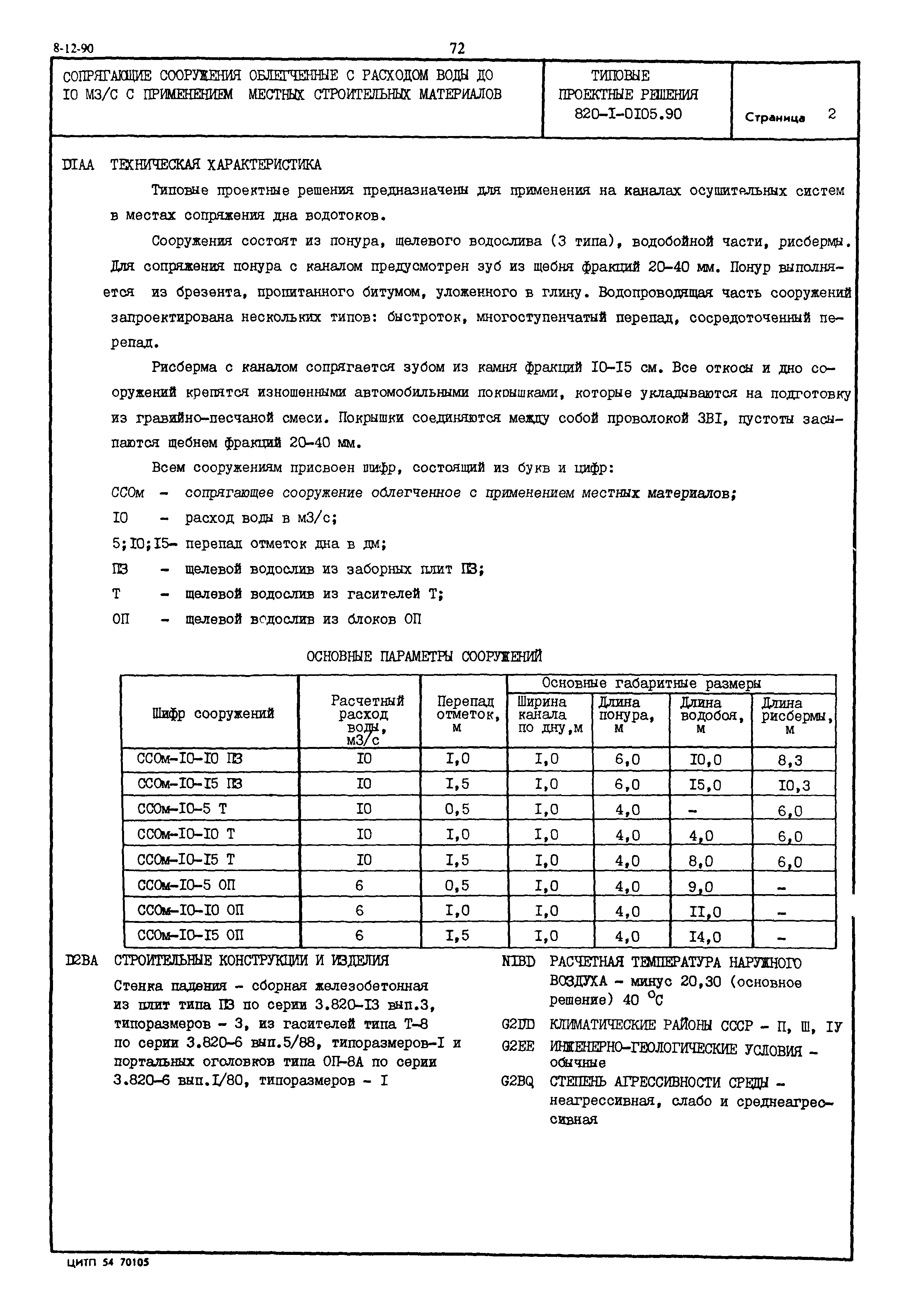 Типовые проектные решения 820-1-0105.90