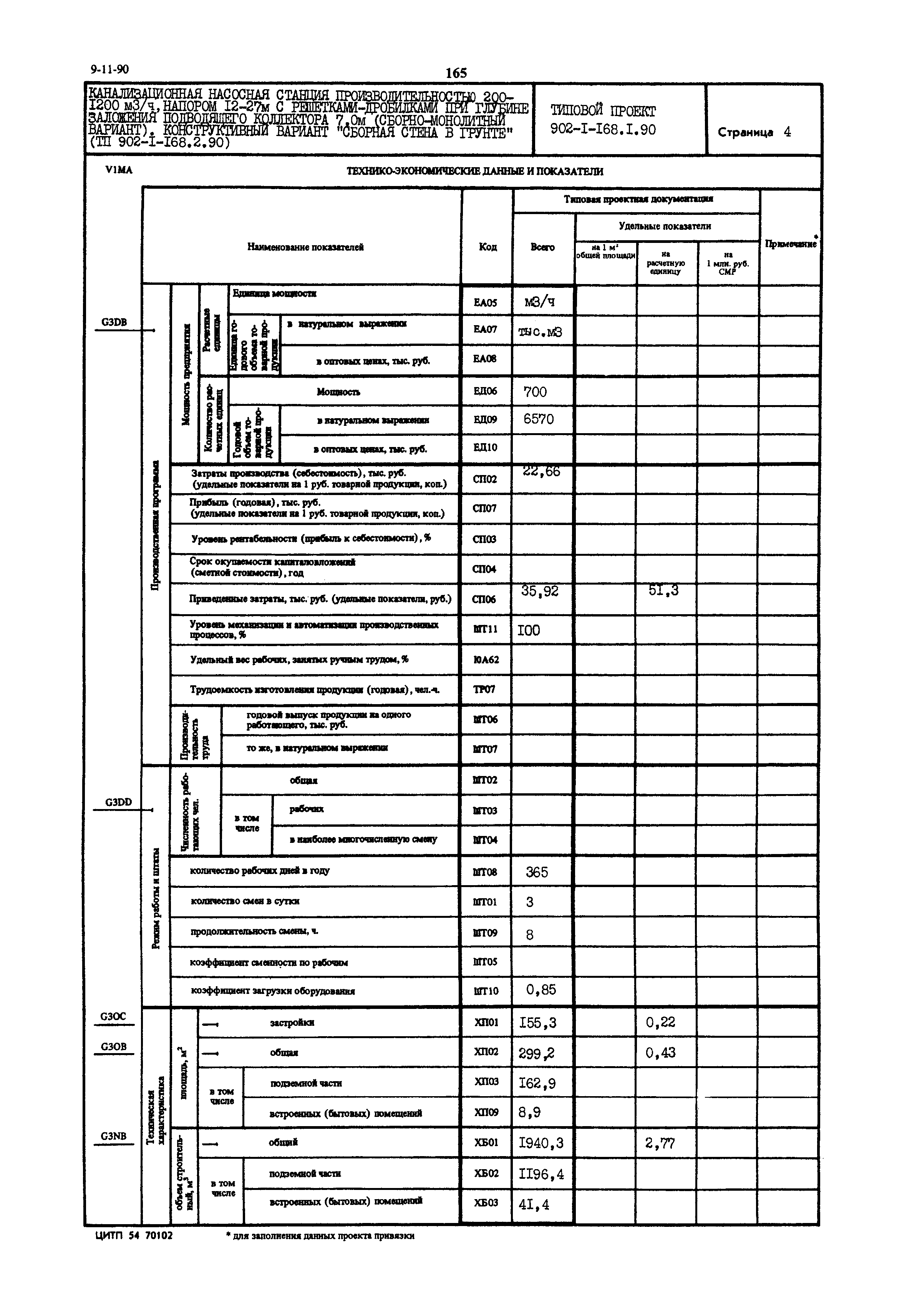 Типовой проект 902-1-168.1.90